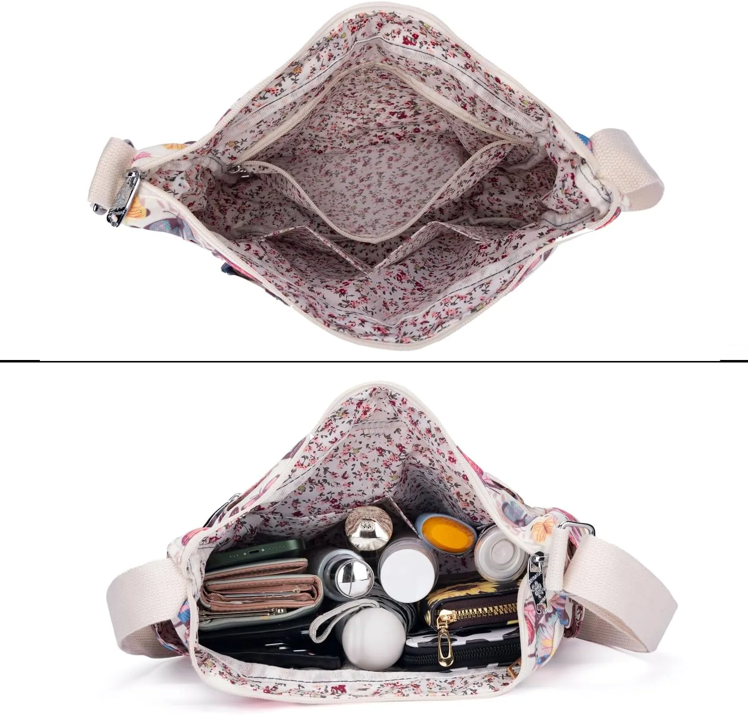 Women Shoulder Handbag Multiple Pockets Bag Ladies Tote Top Handle Satchel Crossbody Purse