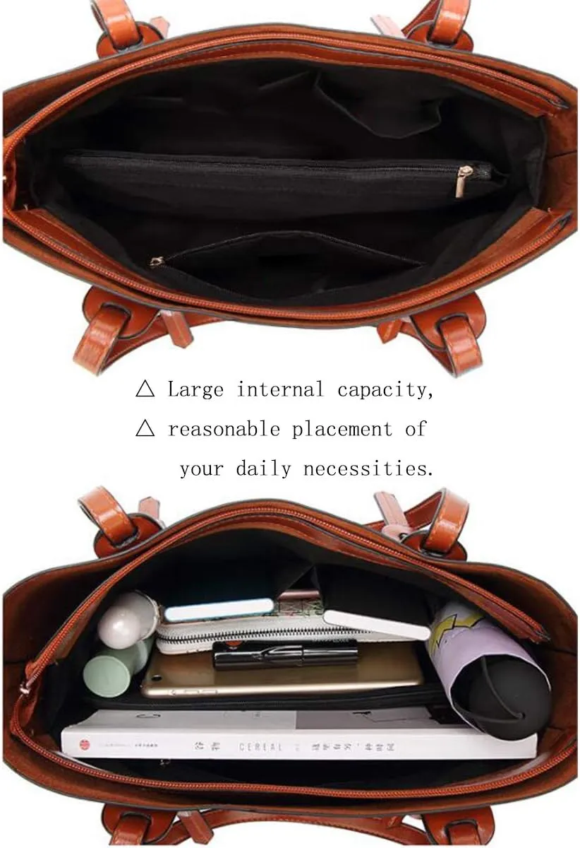 Women Tote Hobo Bags PU Leather Top Handle Backpacks Clutches Satchel Handbags Shoulder Purse Wallets