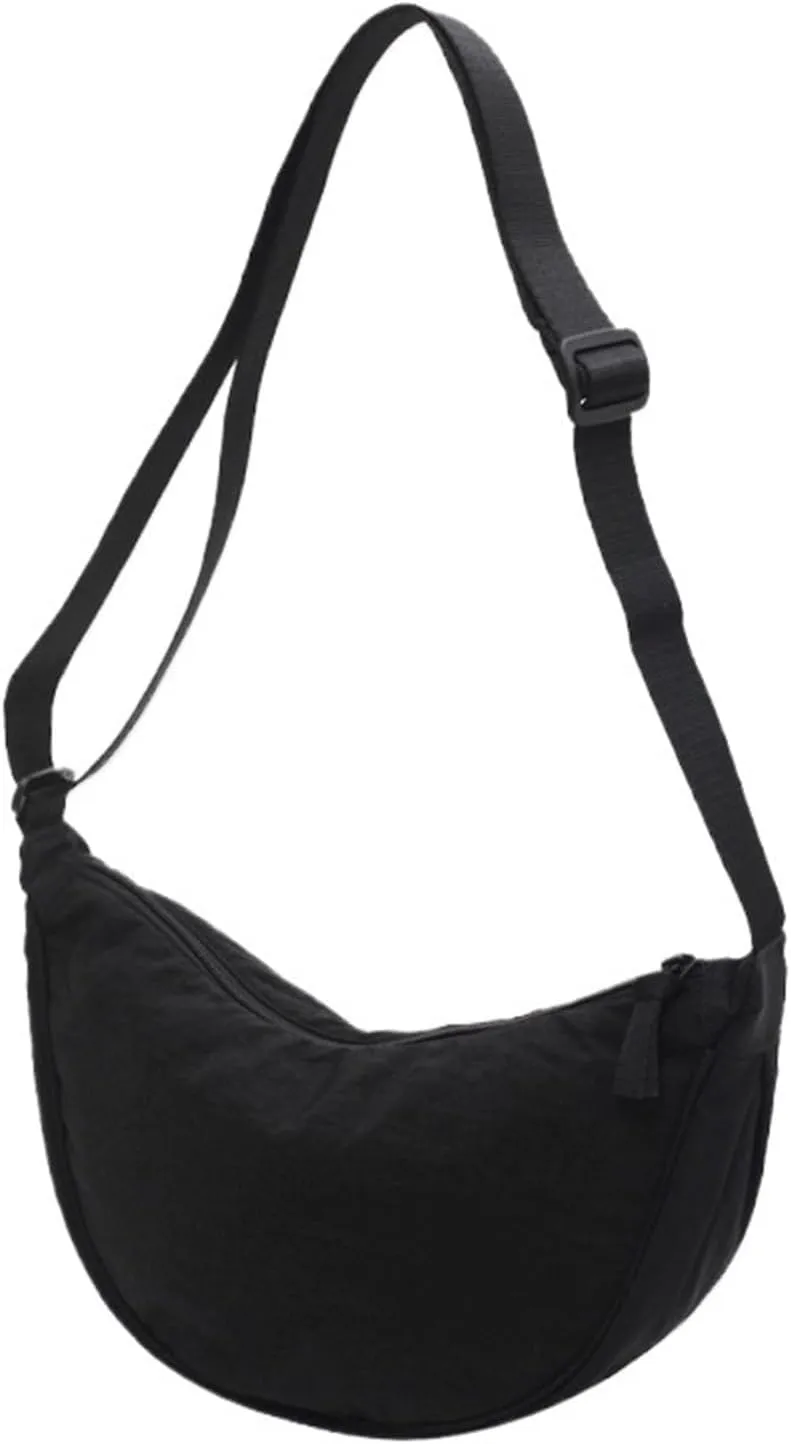 Women's Casual Nylon Crossbody Bag, Lightweight Waterproof Shoulder Tote Bag with Multiple Pockets