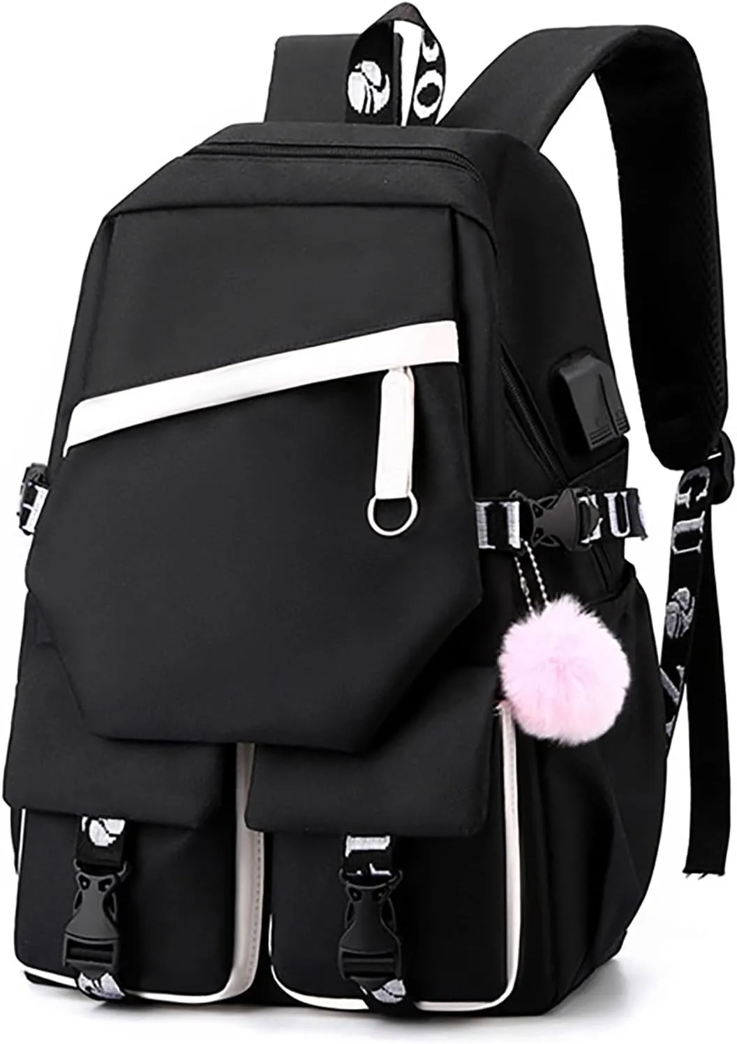 Women's Fashion Casual Shoulder Bag Lightweight Small Casual Daily Travel Backpacks Womens Purses and Handbags(Black)