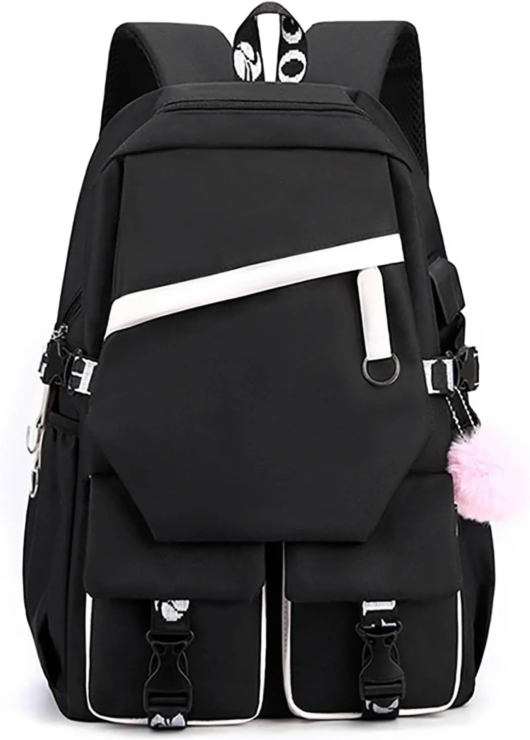 Women's Fashion Casual Shoulder Bag Lightweight Small Casual Daily Travel Backpacks Womens Purses and Handbags(Black)