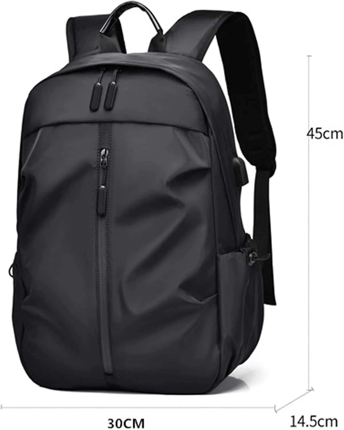 Women's Fashion Casual Shoulder Bag Practical Zipper Casual Purpose Tote Backpacks Purse Necessities for Women(Black)