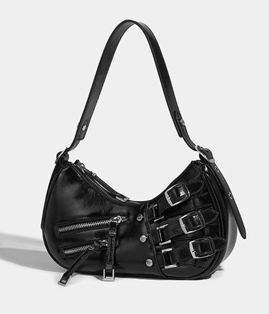 Women's Fashion PU Leather Shoulder Bag Y2k Hobo Small Totes Handbag Underarm Dumpling Purse Fashion Satchel