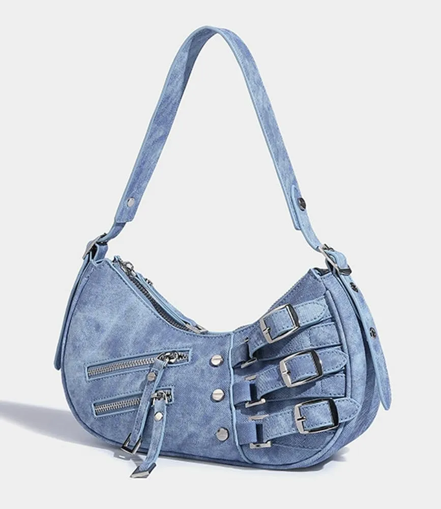 Women's Fashion PU Leather Shoulder Bag Y2k Hobo Small Totes Handbag Underarm Dumpling Purse Fashion Satchel
