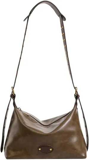 Women's Retro PU Leather Shoulder Crossbody Bag Large Hobo Totes Soft Handbag Purse Fashion Top Handle Bag