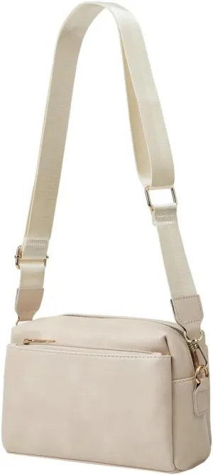 Women's Retro PU Leather Shoulder Crossbody Bag Small Totes Soft Handbag Fashion Purse Zipper Satchel