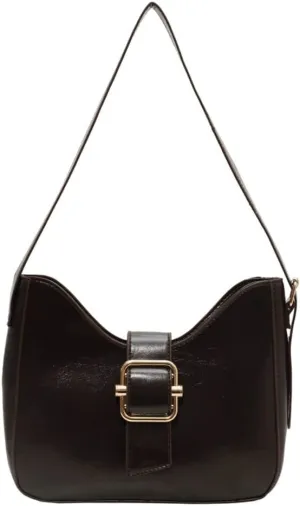 Women's Retro Vegan Leather Shouler Bag Underarm Purse Top Handle Satchel Handbag Fashion Large Totes