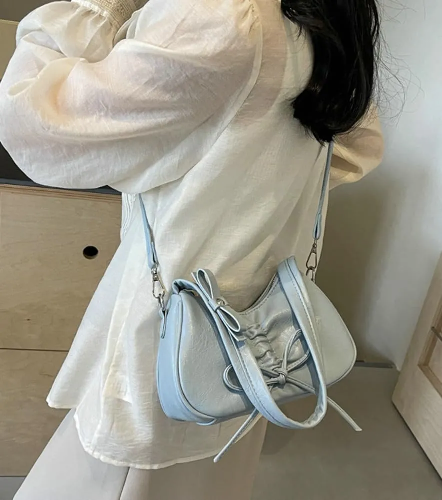 Womens Shoulder Crossbody Bag Trendy Vegan Leather Tote Dumpling Purses Y2k Small Handbag Armpit Bag Top Handle Satchel