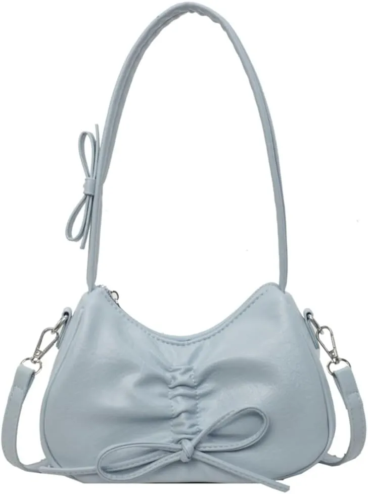 Womens Shoulder Crossbody Bag Trendy Vegan Leather Tote Dumpling Purses Y2k Small Handbag Armpit Bag Top Handle Satchel