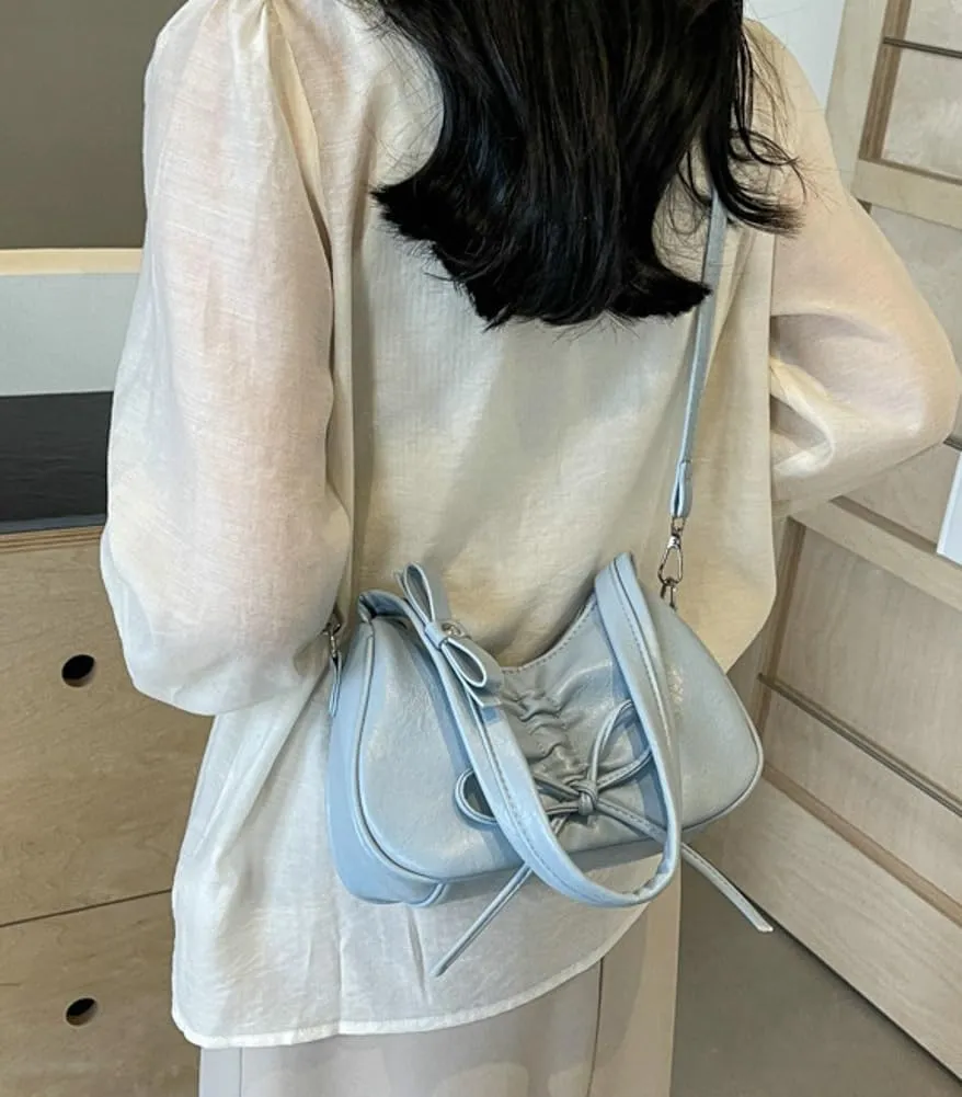 Womens Shoulder Crossbody Bag Trendy Vegan Leather Tote Dumpling Purses Y2k Small Handbag Armpit Bag Top Handle Satchel