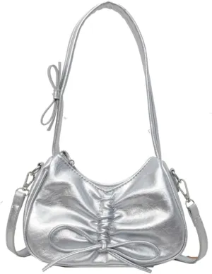 Womens Shoulder Crossbody Bag Trendy Vegan Leather Tote Dumpling Purses Y2k Small Handbag Armpit Bag Top Handle Satchel