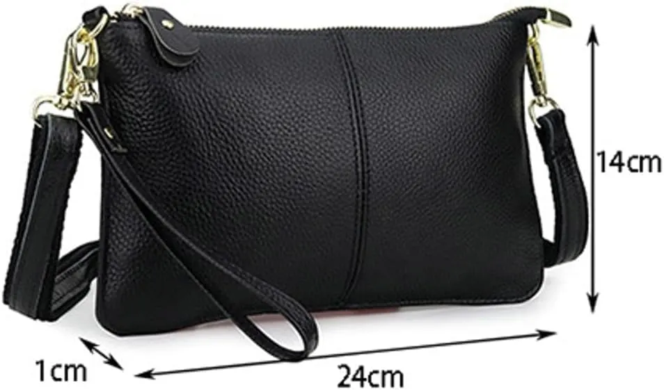 Women's Trendy Leather Shoulder Crossbody Bag Hobo Bag Small Square Purse Totes Soft Handbag Satchel Clutch