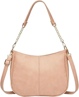 Women's Vegan Leather Shoulder Bag Fashion Crossbody Bag Wallet Totes Trendy Handbag Underarm Purse Satchel
