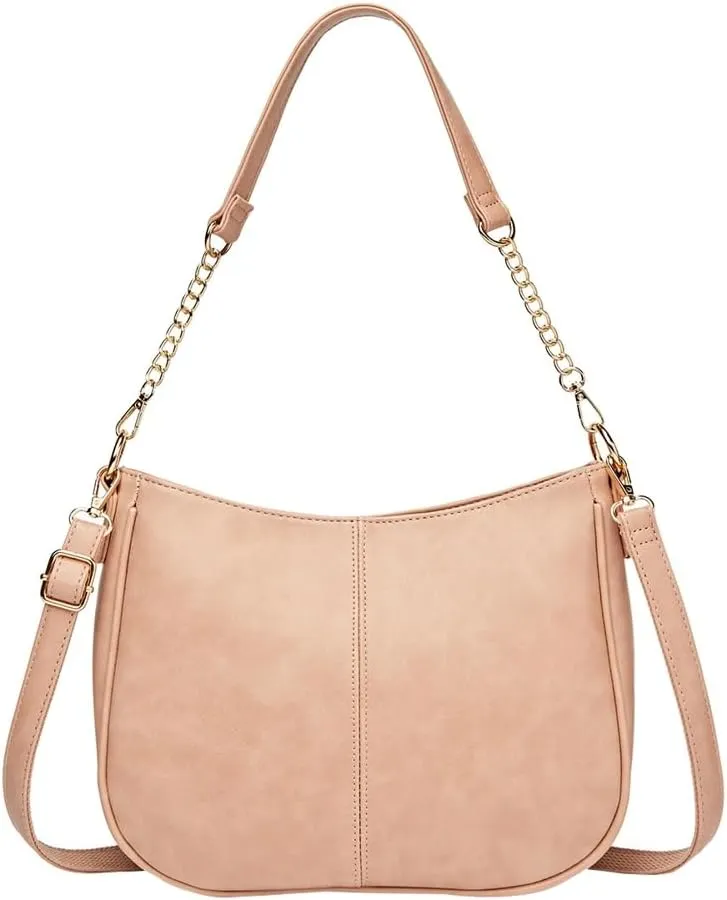 Women's Vegan Leather Shoulder Bag Fashion Crossbody Bag Wallet Totes Trendy Handbag Underarm Purse Satchel