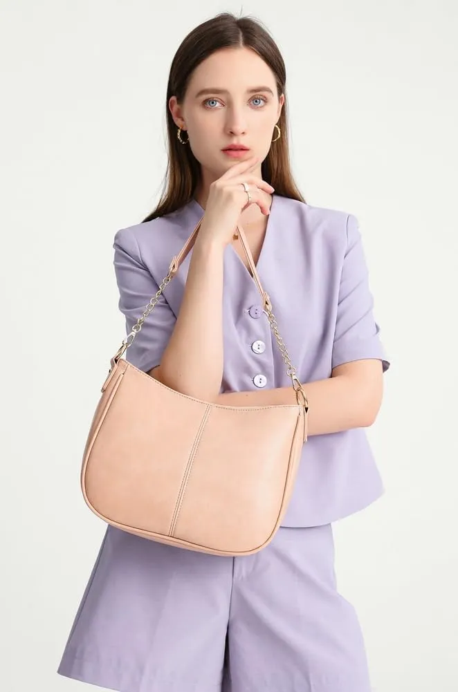 Women's Vegan Leather Shoulder Bag Fashion Crossbody Bag Wallet Totes Trendy Handbag Underarm Purse Satchel