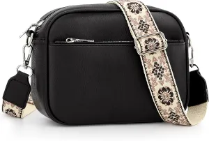 YDSIII Small Crossbody Bags for Women, Trendy Vegan Leather Cross Body Bags for Womens with Adjustable Wide Guitar Strap