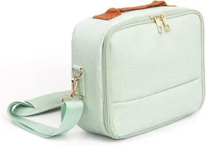 Yoidesu Large Capacity Camera Bag with Thickened Padding, Adjustable Strap Handle, Zipper, CP910 1200 1300 DSLR, Customizable Space, Camera (Green)