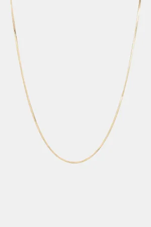 Zeina Slim Gold Chain Necklace