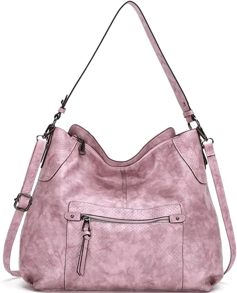 ZiMing Women Shoulder Bags Marble Textured Leather Tote Bag Vintage Handbags Purse Hobo Handbag Satchel Crossbody Bag Totes
