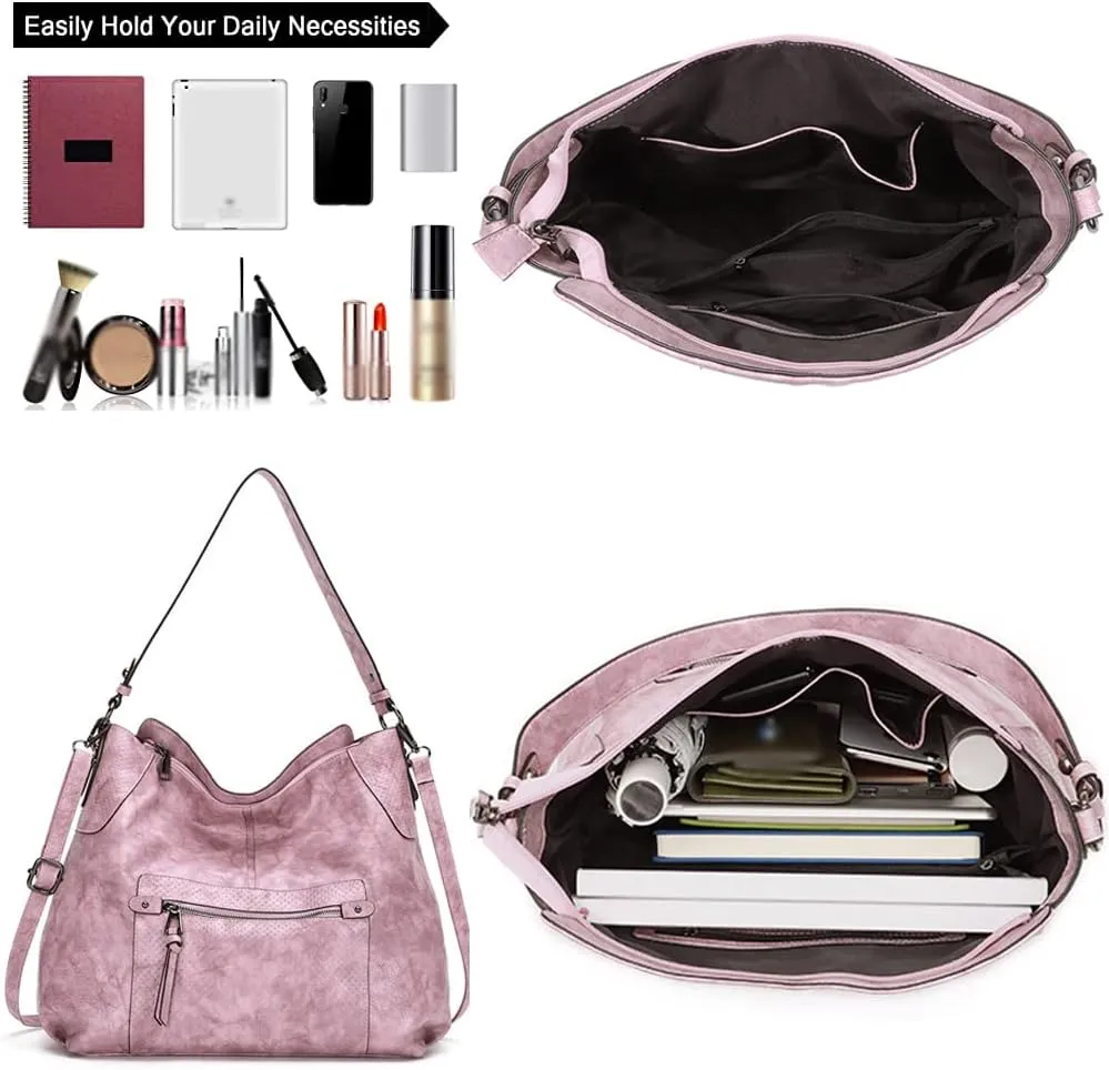 ZiMing Women Shoulder Bags Marble Textured Leather Tote Bag Vintage Handbags Purse Hobo Handbag Satchel Crossbody Bag Totes