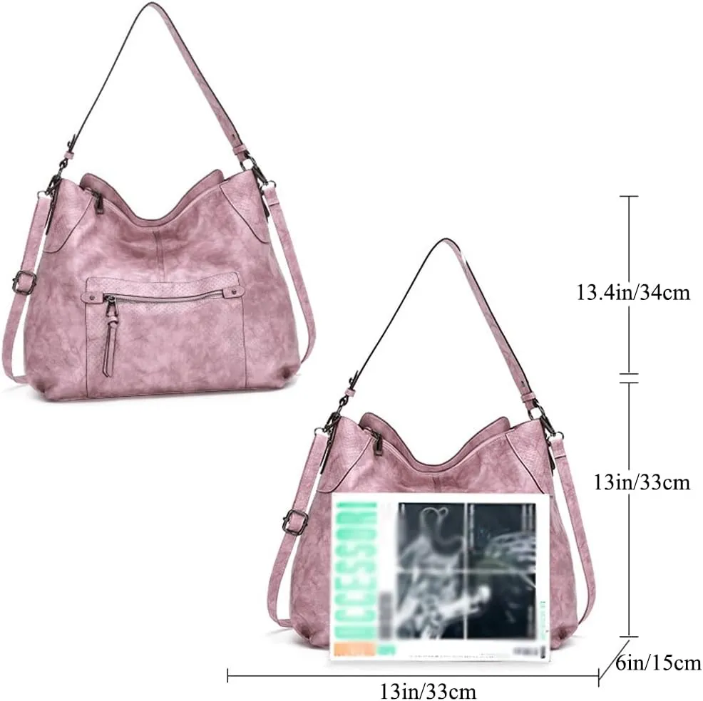ZiMing Women Shoulder Bags Marble Textured Leather Tote Bag Vintage Handbags Purse Hobo Handbag Satchel Crossbody Bag Totes