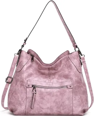 ZiMing Women Shoulder Bags Marble Textured Leather Tote Bag Vintage Handbags Purse Hobo Handbag Satchel Crossbody Bag Totes
